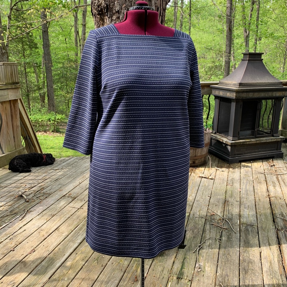 NWT Loft navy knit dress.